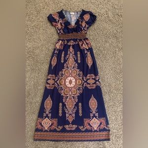 Short Sleeve Maxi Dress